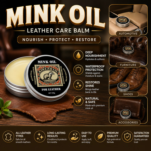 Mink oil leather - leather, conditioner