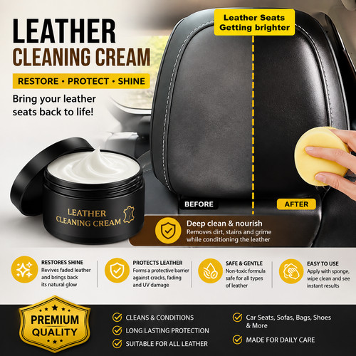 Leather care cream conditioner - care,