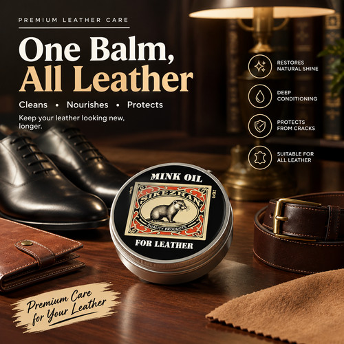Mink oil leather conditioner - oil,