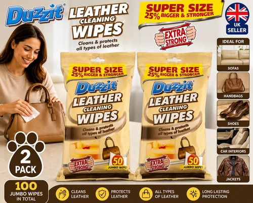 Duzzit leather cleaning wipes - duzzit,
