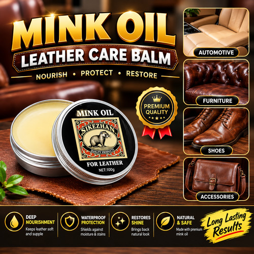 Mink oil leather conditioner - oil,